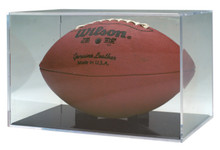 Clear Football Display Case with Holder
