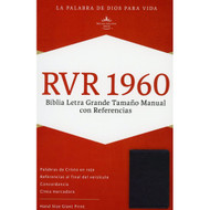 Biblia RVR 1960  Letra Grande Tamaño Manual con Referencias