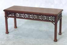 Serving Table with Fretwork Rails
