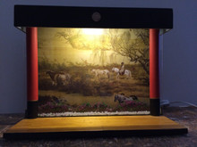 Chinese Courtyard Lighted Vignette