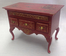 Low Boy in Red Chinoiserie