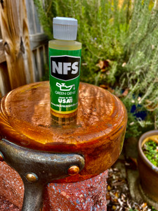 Finally!!  After a very extensive development and insanely harsh testing process Green Genie (G.G.) is here.
G.G. is the world's first Biodegradable bicycle chain lube designed for hard use.  G.G. shares many adorable
properties of NFS and NFS Blue Devil. 
