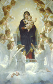 The Virgin With Angels by William Adolph Bouguereau