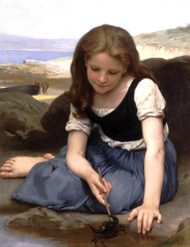 The Crab 1869 by William Adolph Bouguereau