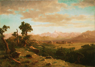 Wind River Country 1860 by Albert Bierstadt Framed Print on Canvas