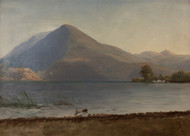 On the Hudson by Albert Bierstadt Framed Print on Canvas