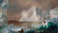 The Icebergs by Frederick Edwin Church Framed Print on Canvas