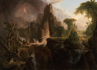 Expulsion from the Garden of Eden 1828 by Thomas Cole Framed Print on Canvas