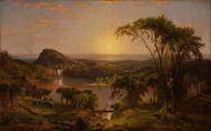 Summer, Lake Ontario 1857 by Jasper Francis Cropsey Framed Print on Canvas