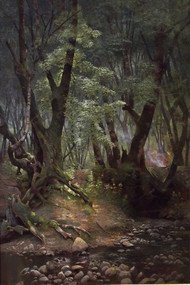 Strawberry Creek, Berkeley 1892 by Edwin Deakin Framed Print on Canvas
