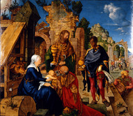 The Adoration of the Magi 1504 by Albrecht Durer Framed Print on Canvas