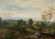 A View of the Valley by Asher B. Durand Framed Print on Canvas