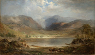 Loch Long 1867 by Robert S. Duncanson Framed Print on Canvas