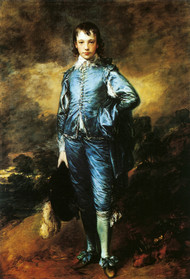 The Blue Boy, Portrait of Jonathan Buttall by Thomas Gainsborough Framed Print on Canvas