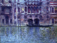 Palazzo da Mula, Venice by Claude Monet Framed Print on Canvas