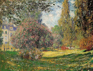 The Park by Claude Monet Framed Print on Canvas