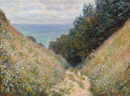 Road at La Cavee, Pourville 1882 by Claude Monet Framed Print on Canvas