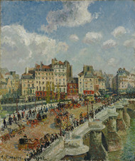 The Pont-Neuf 1902 by Camille Pissarro Framed Print on Canvas