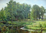 In The Park 1897 by Ivan Shishkin Framed Print on Canvas