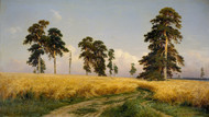 Rye 1878 by Ivan Shishkin Framed Print on Canvas