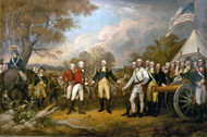 Surrender of General Burgoyne by John Trumbull Framed Print on Canvas