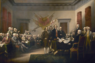 The Signing of the Declaration of Independence by John Trumbull Framed Print on Canvas