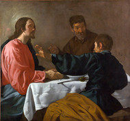 The Supper at Emmaus by Diego Velazquez Framed Print on Canvas