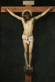 Christ crucified 1632 by Diego Velazquez Framed Print on Canvas