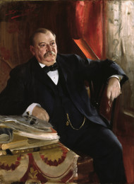 Grover Cleveland 1899 by Anders Zorn Framed Print on Canvas
