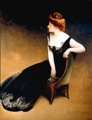 Portrait of Mrs. Herman Duryea -Mrs V- 1898 by John White Alexander Framed Print on Canvas