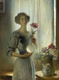 Portrait of June 1911 by John White Alexander Framed Print on Canvas
