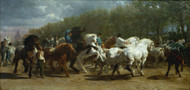 The Horse Fair 1852 by Rosa Bonheur Framed Print on Canvas