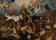 The Fall of the Rebel Angels 1562 by Pieter Brueghel the Elder Framed Print on Canvas
