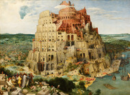 The Tower of Babel 1563 by Pieter Brueghel the Elder Framed Print on Canvas