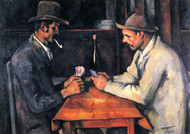 The Card Player 1892 by Paul Cezanne Framed Print on Canvas