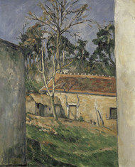 Farmyard 1879 by Paul Cezanne Framed Print on Canvas