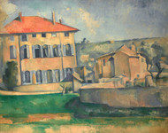 House in Aix 1885 by Paul Cezanne Framed Print on Canvas