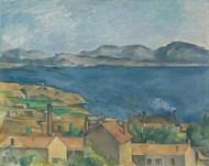 The Bay of Marseilles, Seen from L'Estaque 1885 by Paul Cezanne Framed Print on Canvas