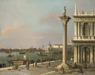 Bacino di S Marco From the Piazzetta 1750 by Canaletto, Framed Print on Canvas