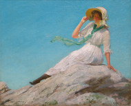 A Sunny Morning 1916 by Charles Courtney Curran Framed Print on Canvas