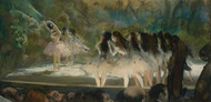 Ballet at the Paris Opera 1877 by Edgar Degas Framed Print on Canvas