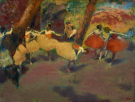 Before the Performance 1896 by Edgar Degas Framed Print on Canvas