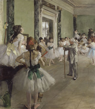 The Ballet Class 1871 by Edgar Degas Framed Print on Canvas