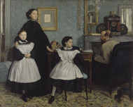 The Bellelli Family 1858 by Edgar Degas Framed Print on Canvas
