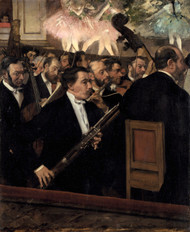 The Orchestra at the Opera 1870 by Edgar Degas Framed Print on Canvas