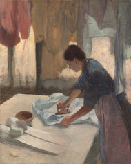 Woman Ironing 1876 by Edgar Degas Framed Print on Canvas