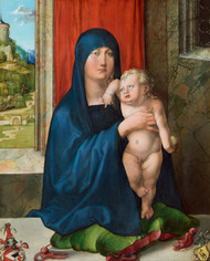 Madonna and Child 1496 by Albrecht Durer Framed Print on Canvas