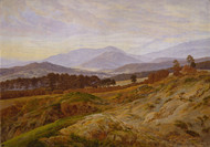 Mountain in Riesengebirge 1835 by Caspar David Friedric Framed Print on Canvas