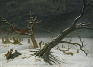 Winter landscape 1811 by Caspar David Friedric Framed Print on Canvas