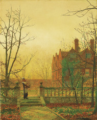 Autumn Gold 1880 by John Atkinson Grimshaw Framed Print on Canvas